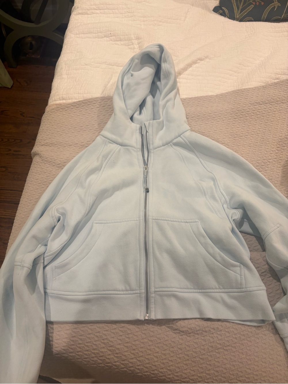 lululemon athletica Light Blue Full-Zip Hoodie Jacket